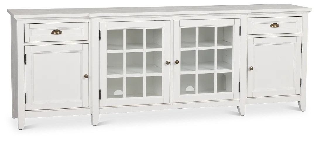 Heron Cove White 90" Tv Stand