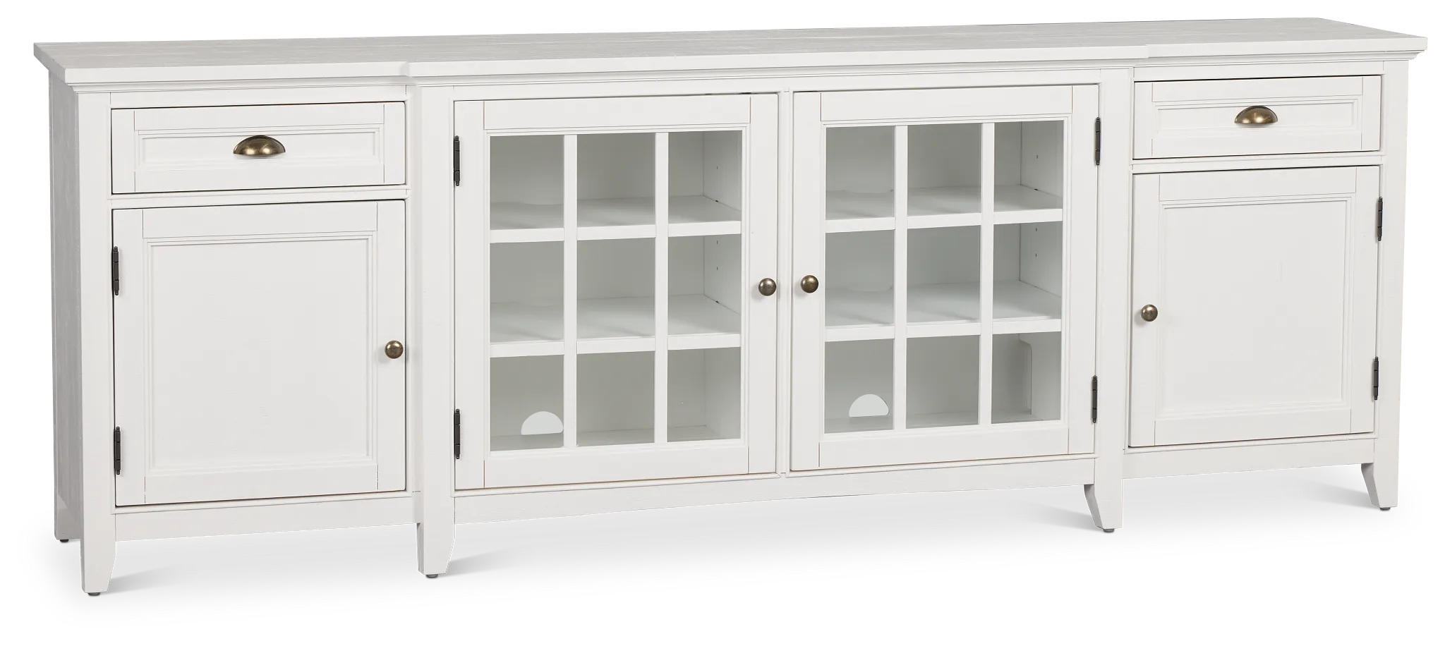 Heron Cove White 90" Tv Stand