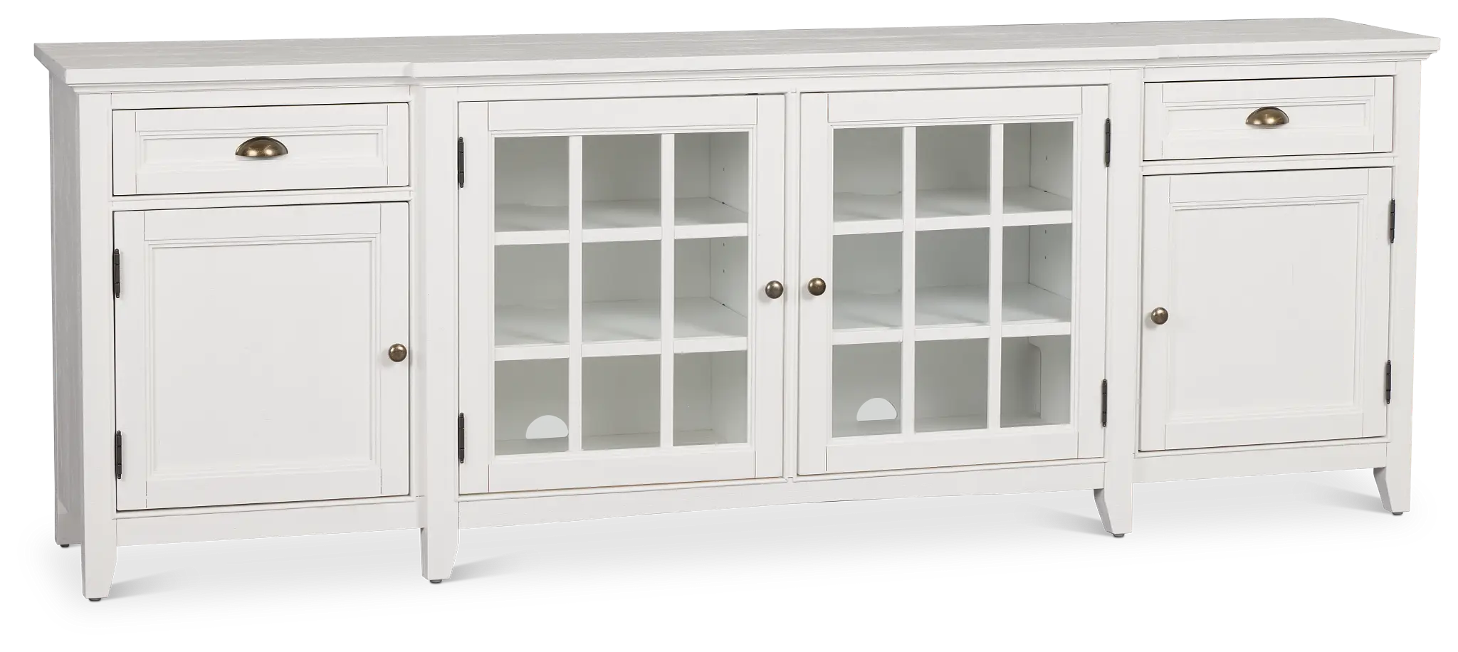 Heron Cove White 90" Tv Stand Heron Cove White 90" Tv Stand