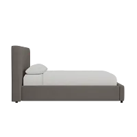 Grayton Elite Dark Gray 44" Upholstered Platform Bed