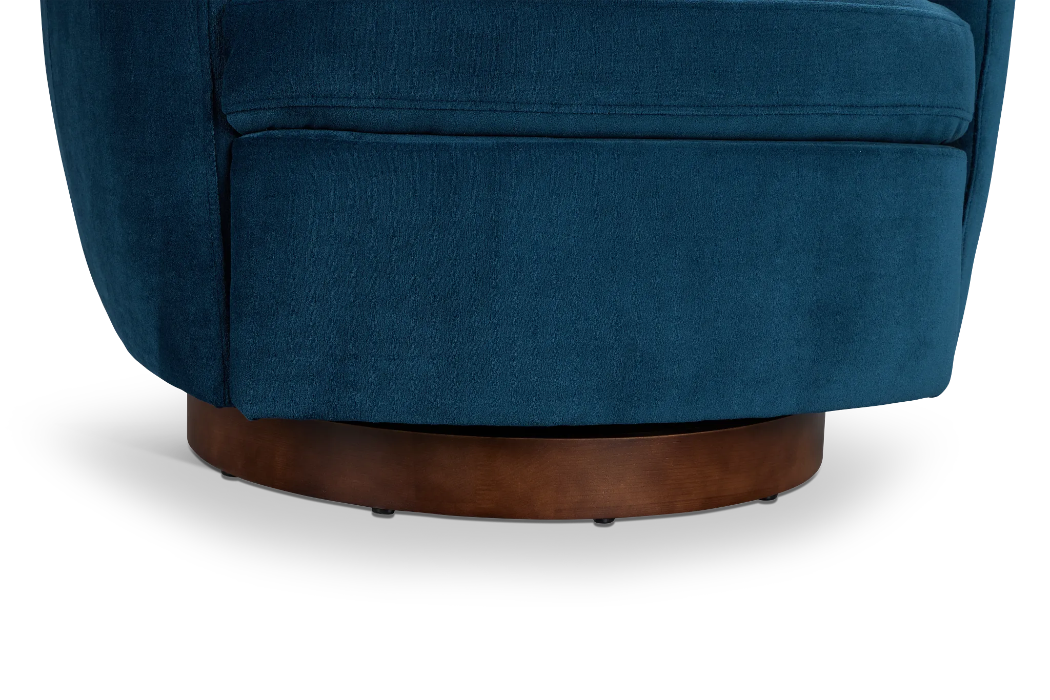 Hazel Dark Blue Velvet Swivel Accent Chair