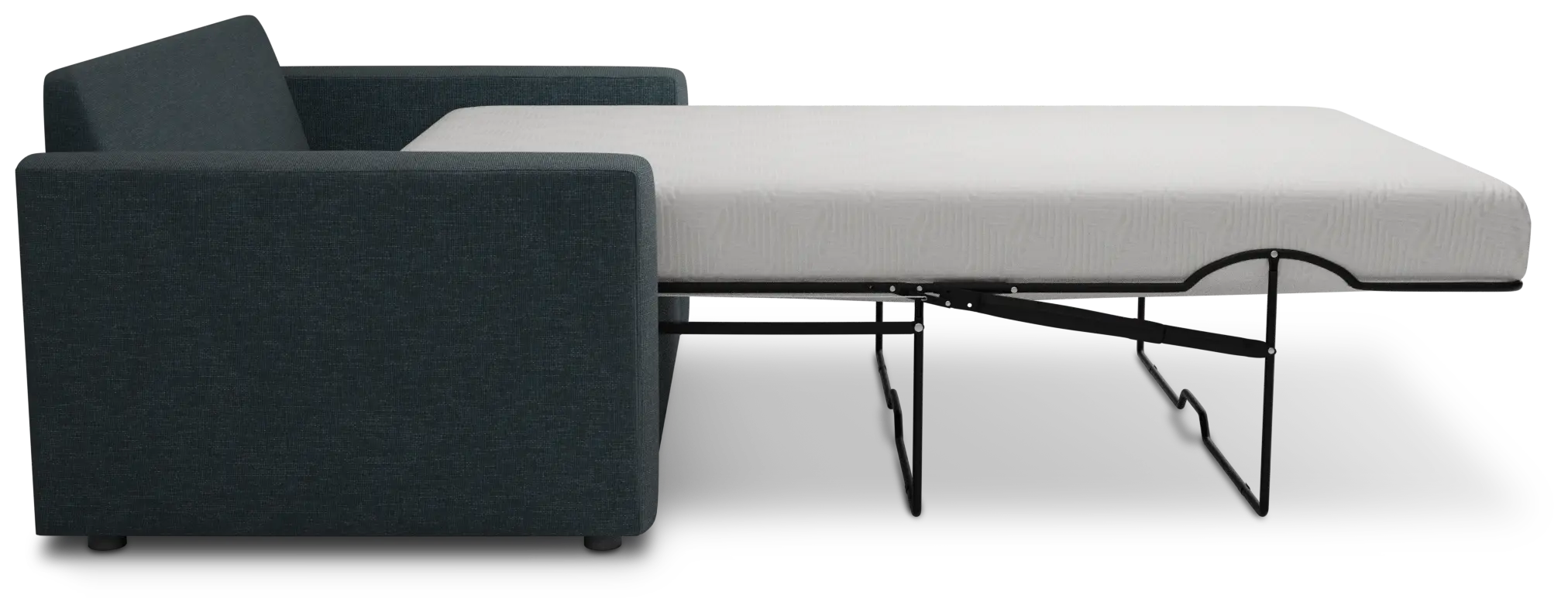 Siesta Elevation Dark Blue Fabric Memory Foam Sleeper Siesta Elevation Dark Blue Fabric Memory Foam Sleeper