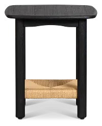 Santorini Black Square End Table