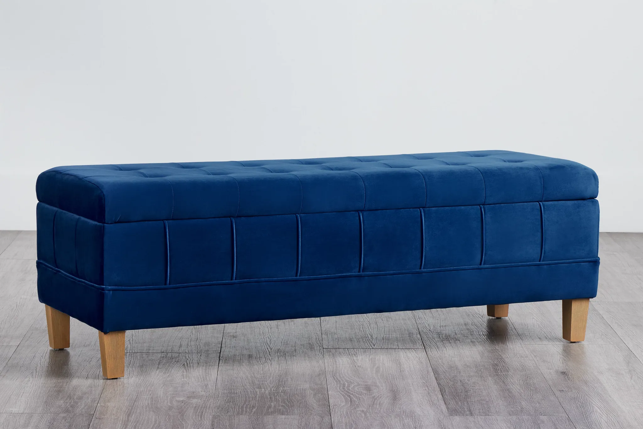 Crosby Blue Storage Bench