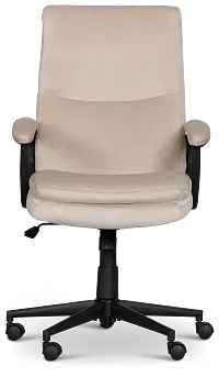 Krista Taupe Fabric Upholstered Desk Chair