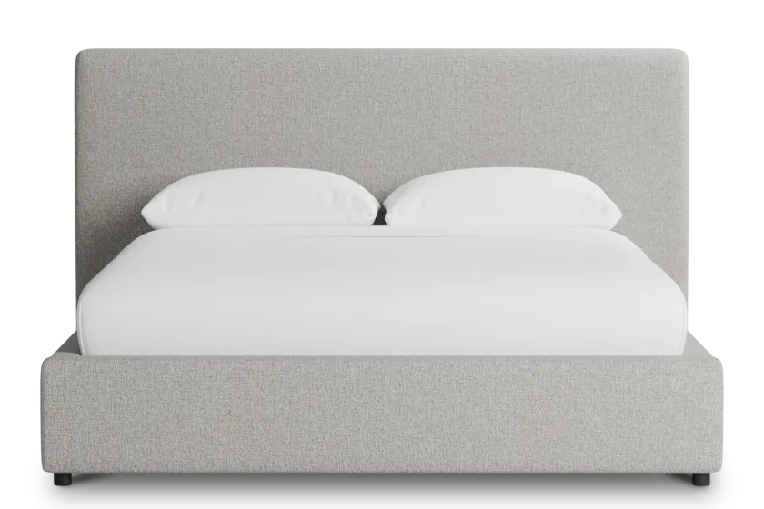 Gayton Elavation Khaki 44" Upholstered Platform Bed