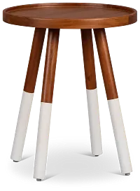 Daisy Mid Tone Round End Table
