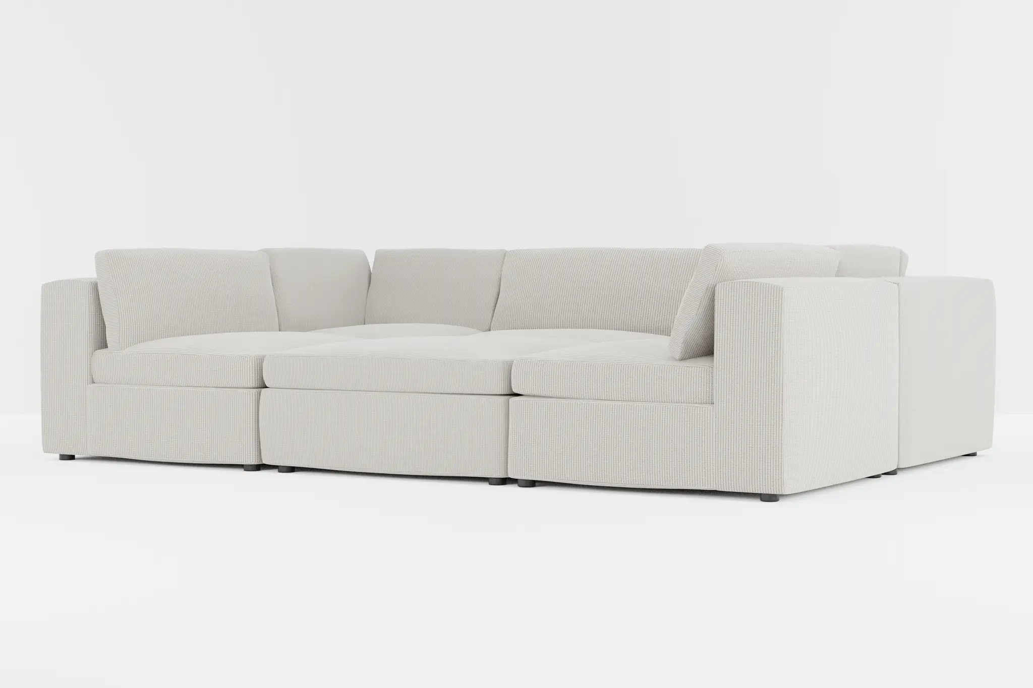 Destin Lucy Light Beige Fabric 6-piece Pit Sectional Destin Lucy Light Beige Fabric 6-piece Pit Sectional