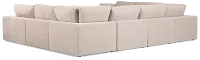 Breeze Taupe Fabric 8-piece Modular Sectional
