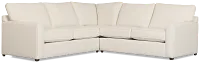 Tate Light Beige Fabric Medium Left Chaise Memory Foam Sleeper Sectional