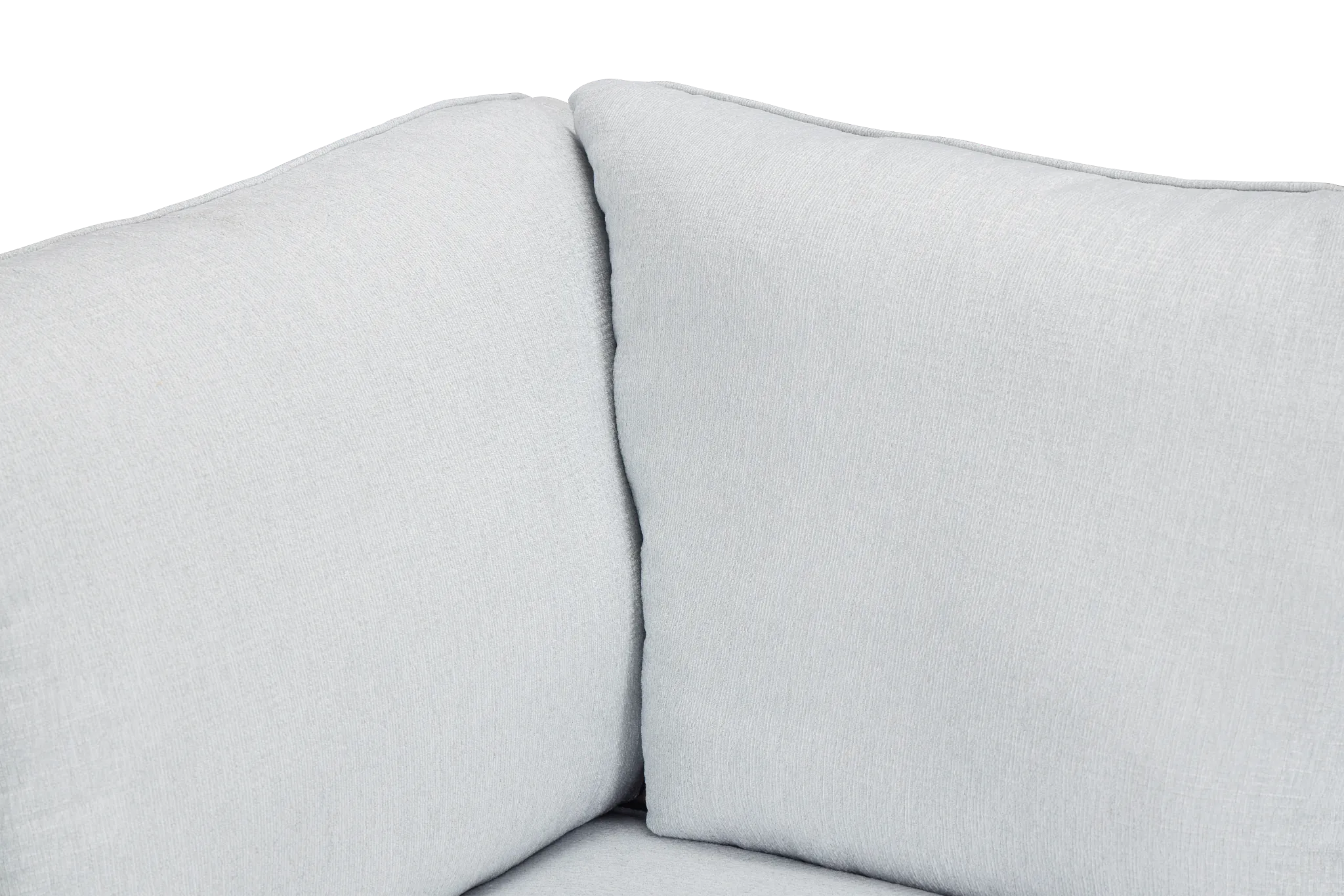 Avalon Light Blue Fabric Right Chaise Sectional