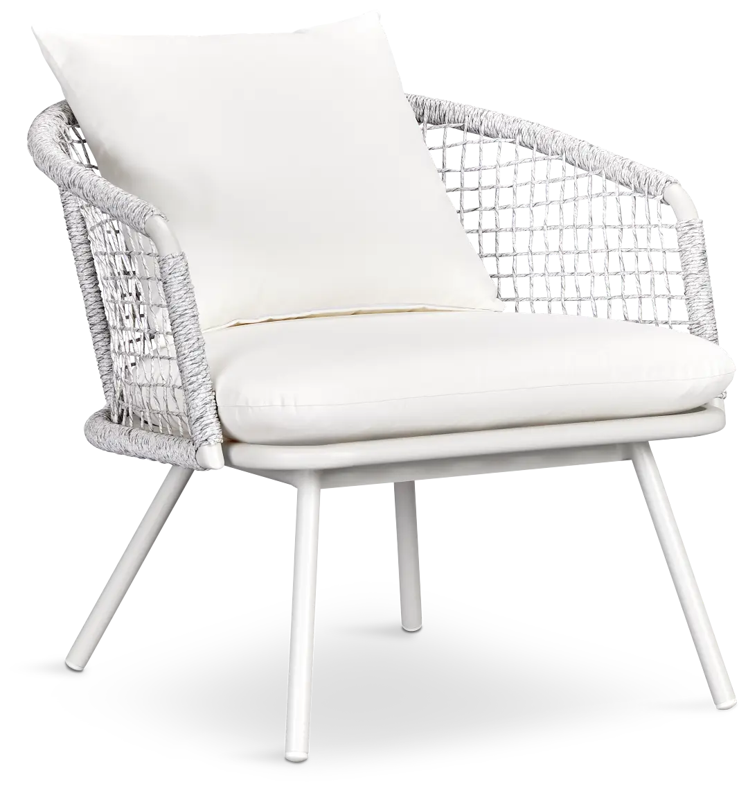 Malaga White Woven Arm Chair Malaga White Woven Arm Chair