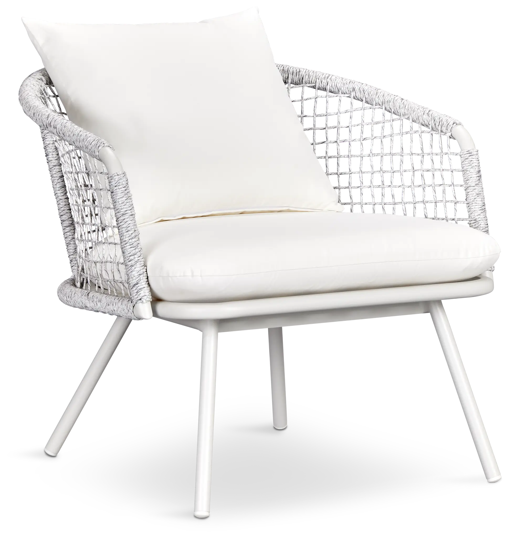 Malaga White Woven Arm Chair Malaga White Woven Arm Chair
