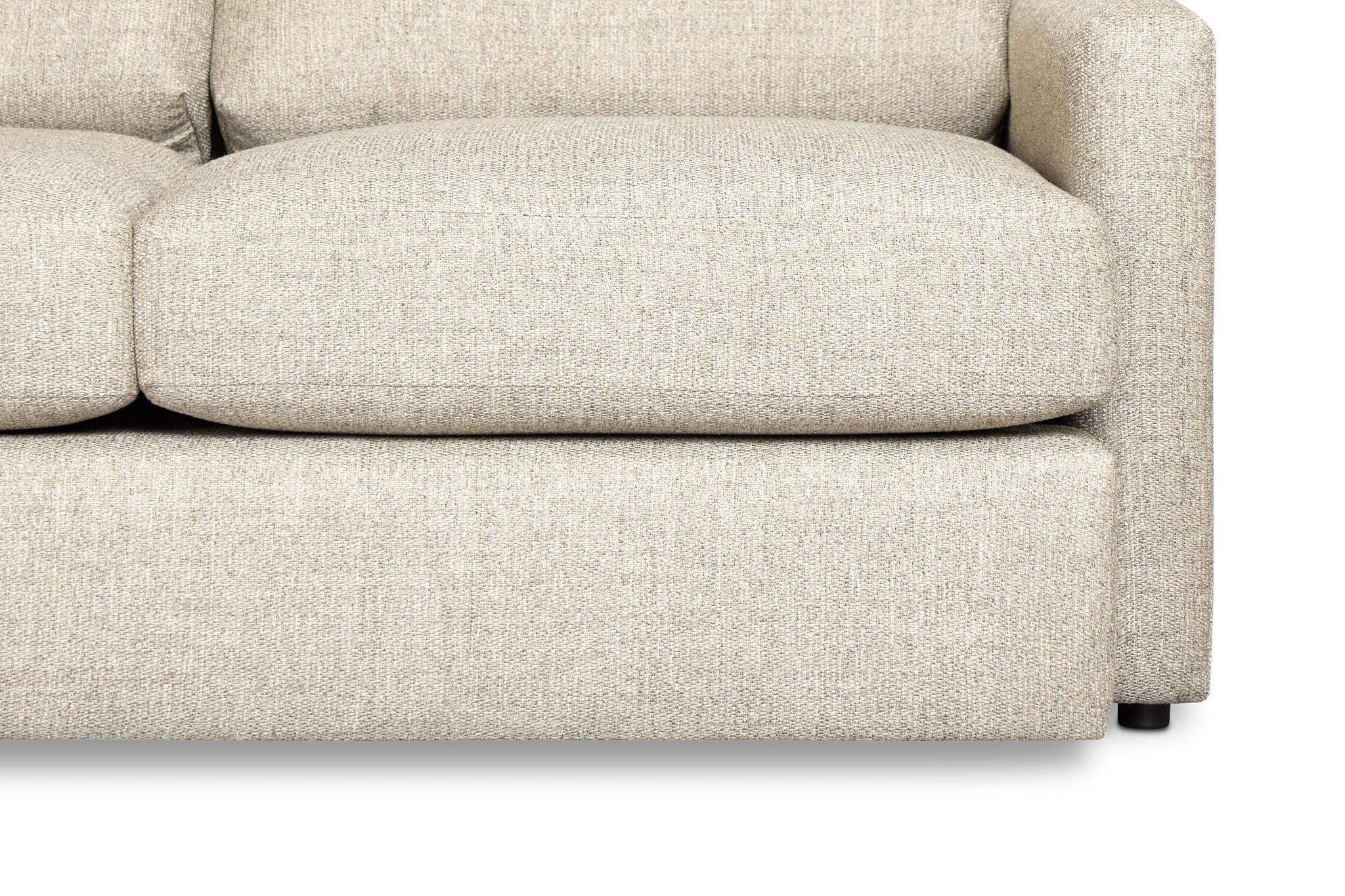 Maxwell Dark Gray Fabric Medium Two-arm Sectional
