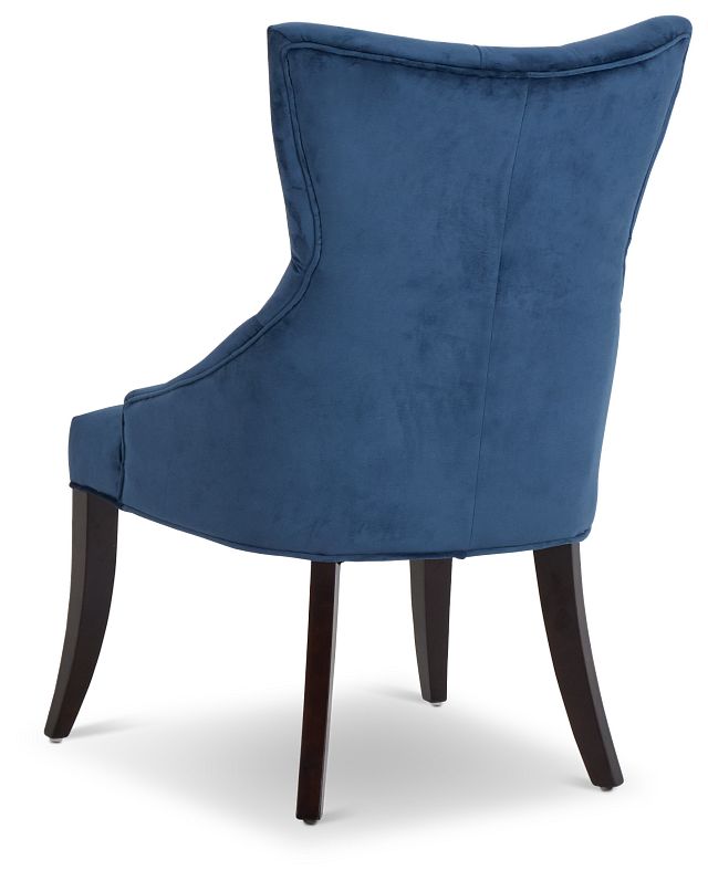 Sloane Dark Blue Upholstered Arm Chair (4)