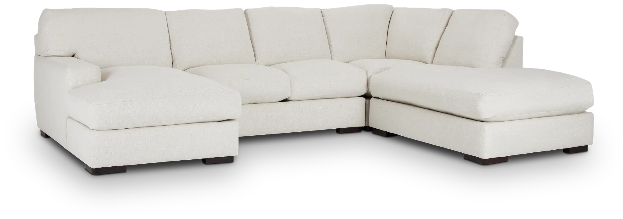 Veronica White Down Small Right Bumper Sectional Veronica White Down Small Right Bumper Sectional