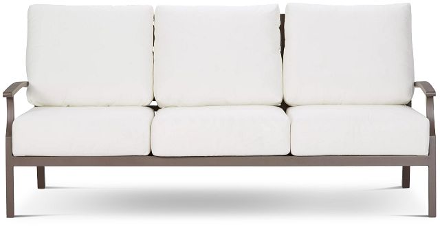 Raleigh White Aluminum Sofa