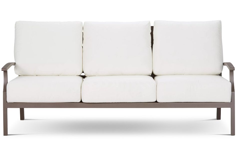 Raleigh White Aluminum Sofa
