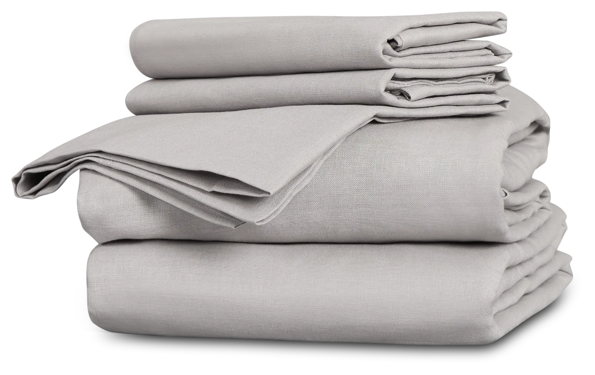 Rest & Renew Linen Blend Gray Duvet Set