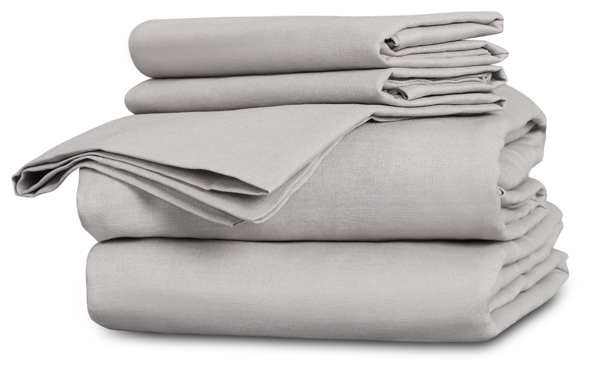 Rest & Renew Linen Blend Gray Duvet Set Rest & Renew Linen Blend Gray Duvet Set