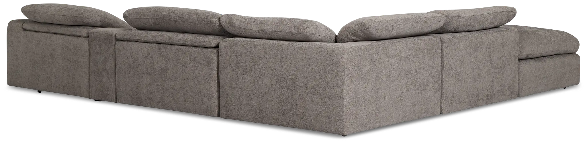 Drift Dark Gray Fabric Large Dual Power Left Bumper Sectional Drift Dark Gray Fabric Large Dual Power Left Bumper Sectional