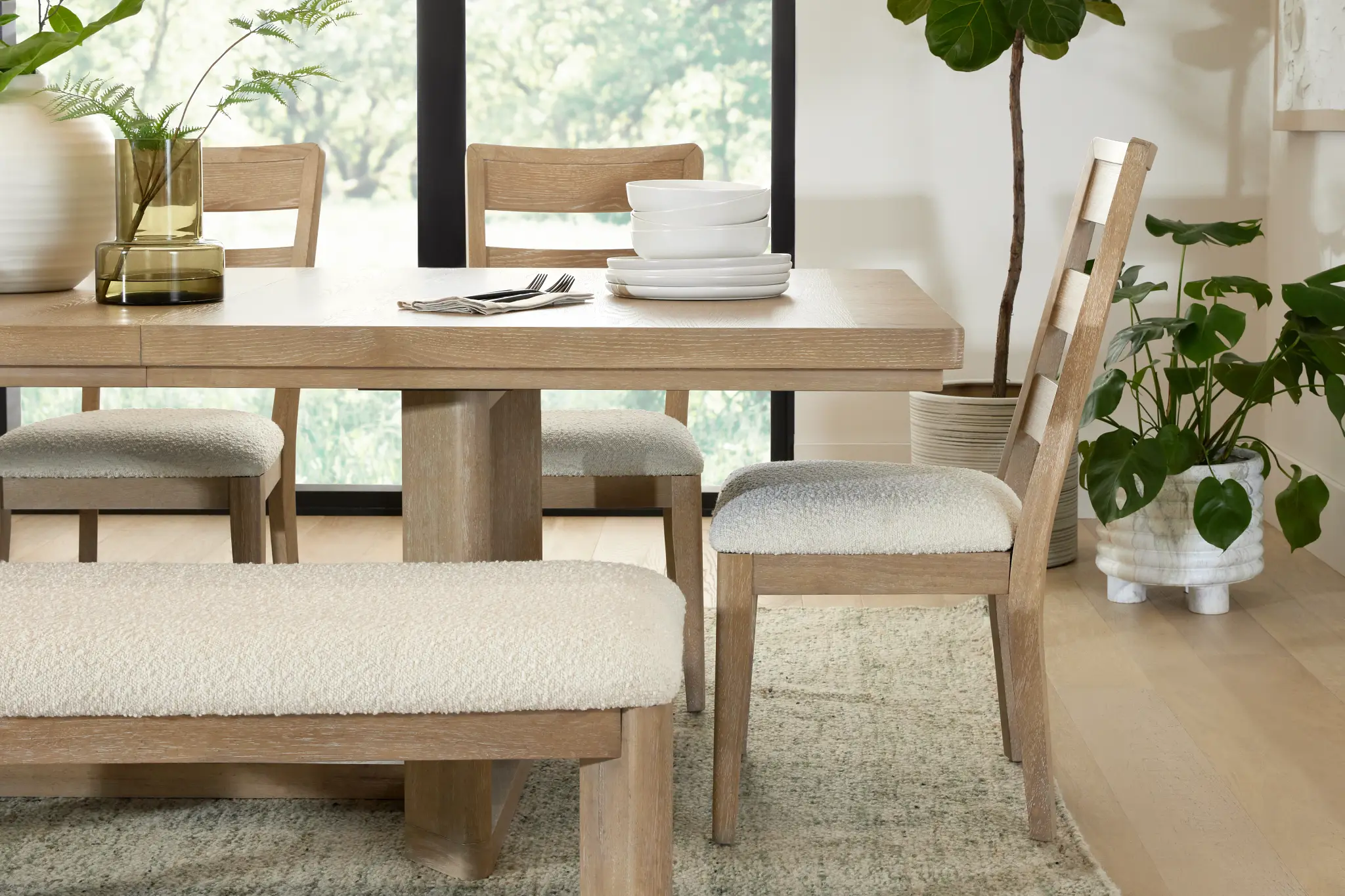 Alton Light Tone Rect Trestle Table Alton Light Tone Rect Trestle Table