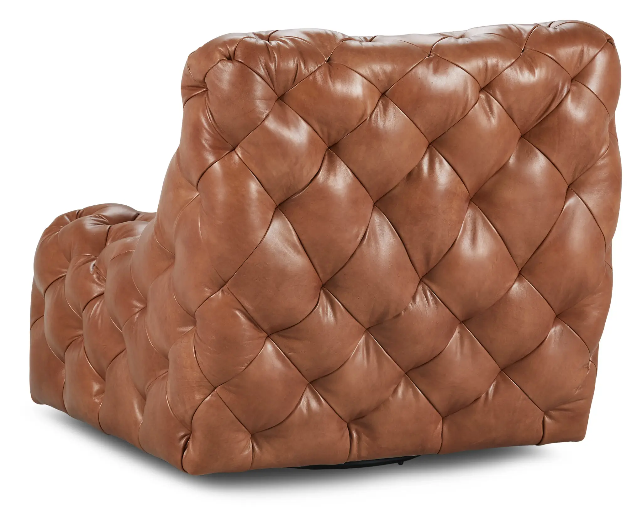 Rigby Brown Leather Swivel Accent Chair Rigby Brown Leather Swivel Accent Chair