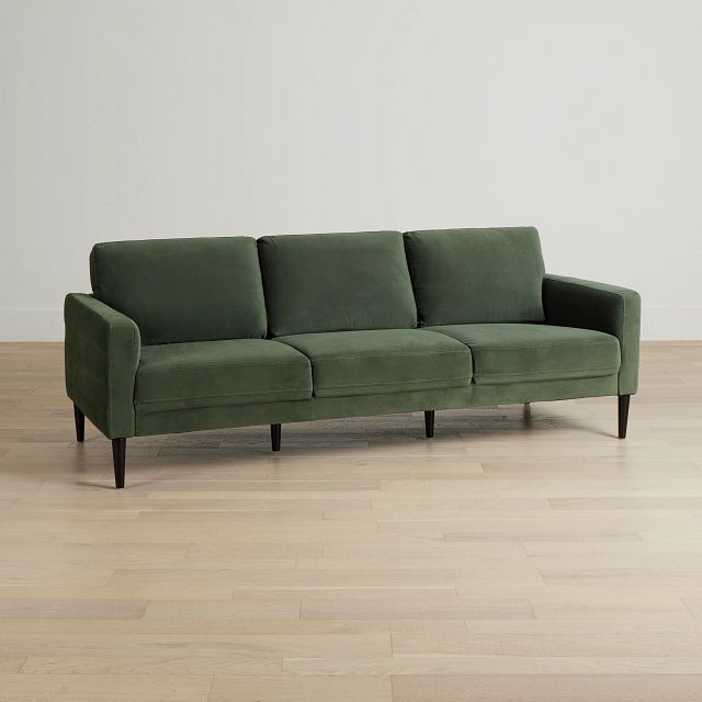 Nala Green Velvet Sofa