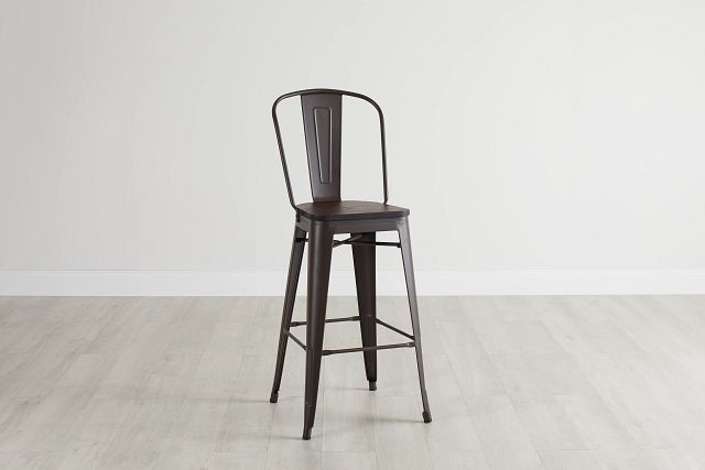 Harlow Dark Tone 30" Wood Barstool