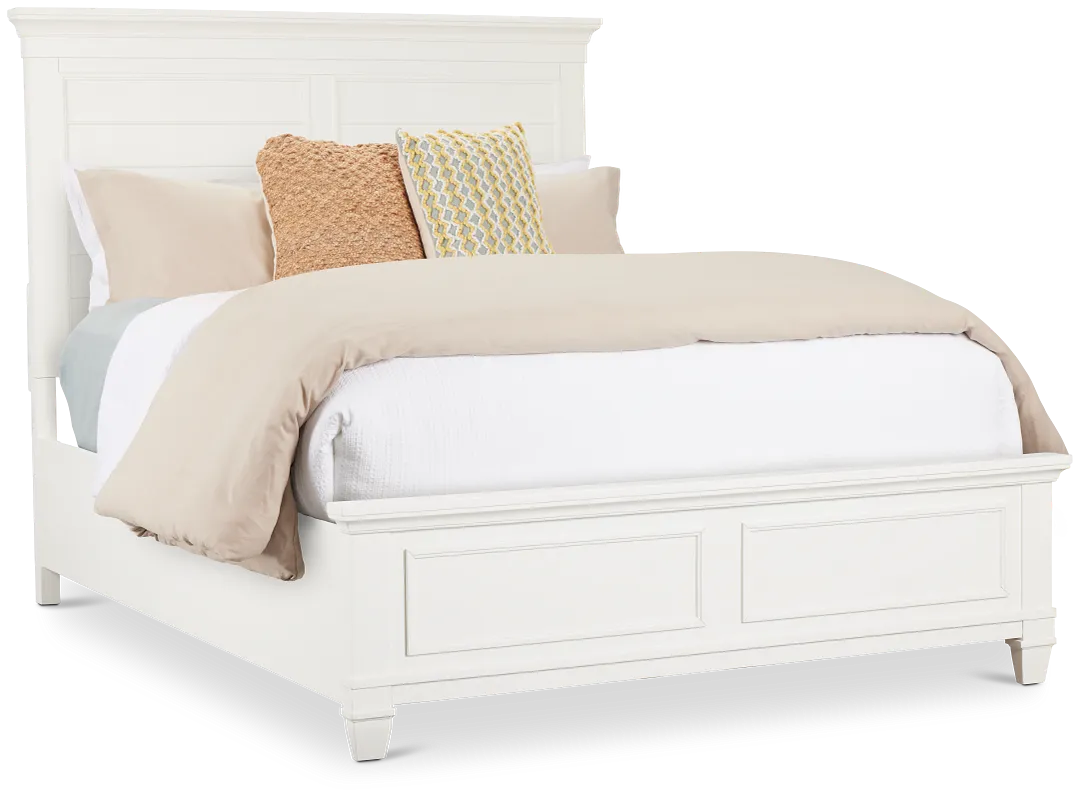 Cape Cod Ivory Panel Bed