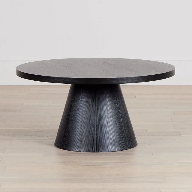 Alden Black Round Coffee Table