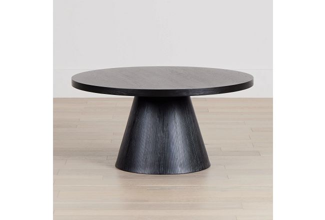 Alden Black Round Coffee Table