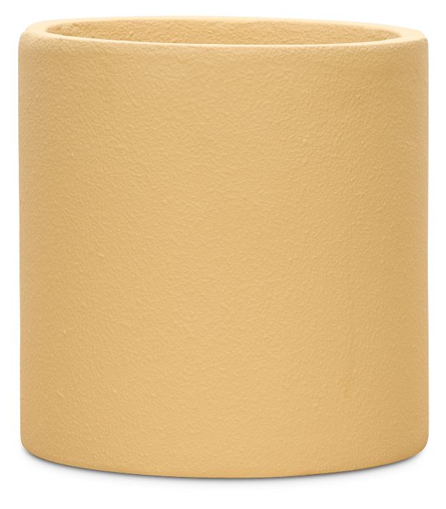Mamizu Polyresin Yellow Planter