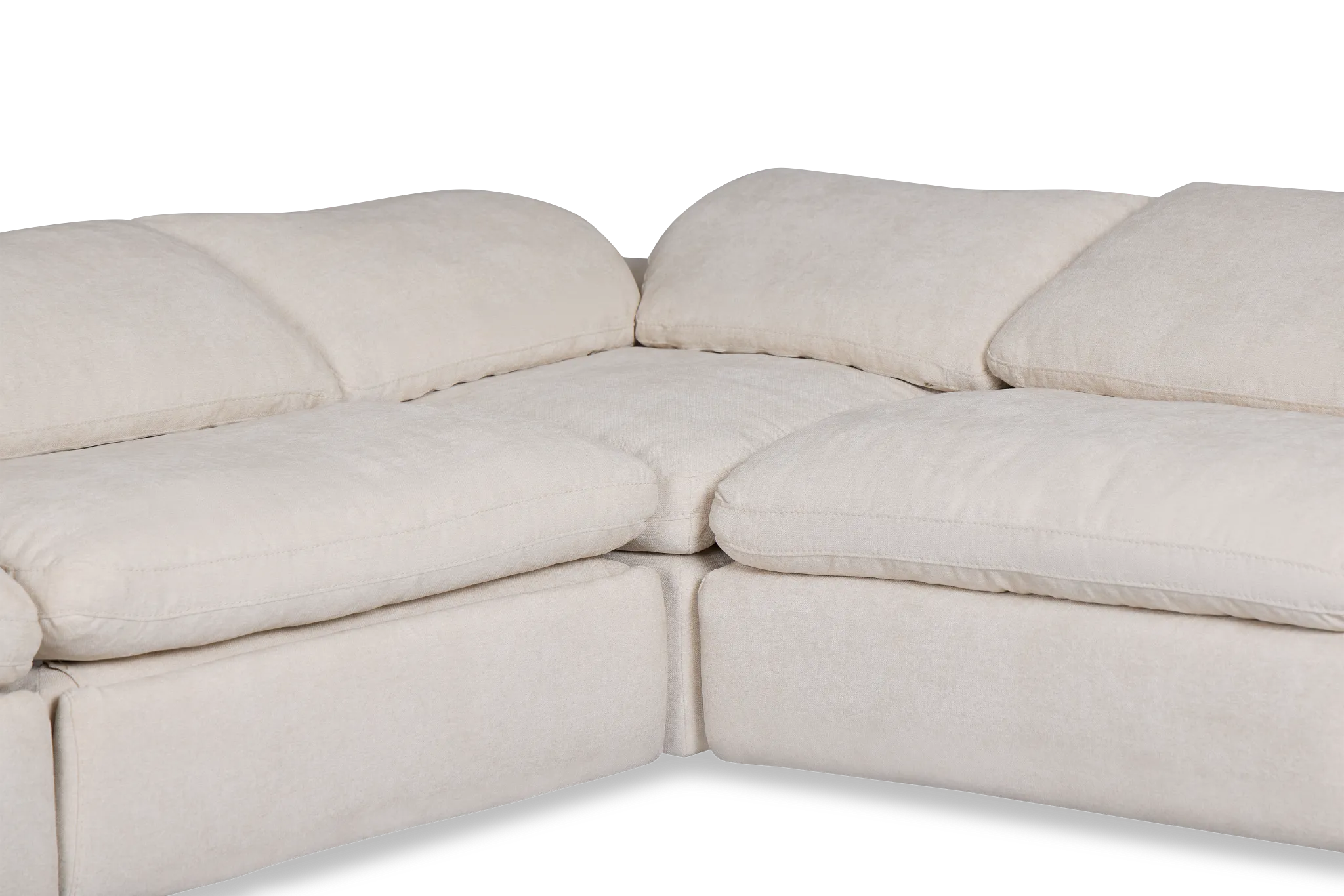 Drift Light Beige Fabric Medium Dual Power Right Bumper Sectional