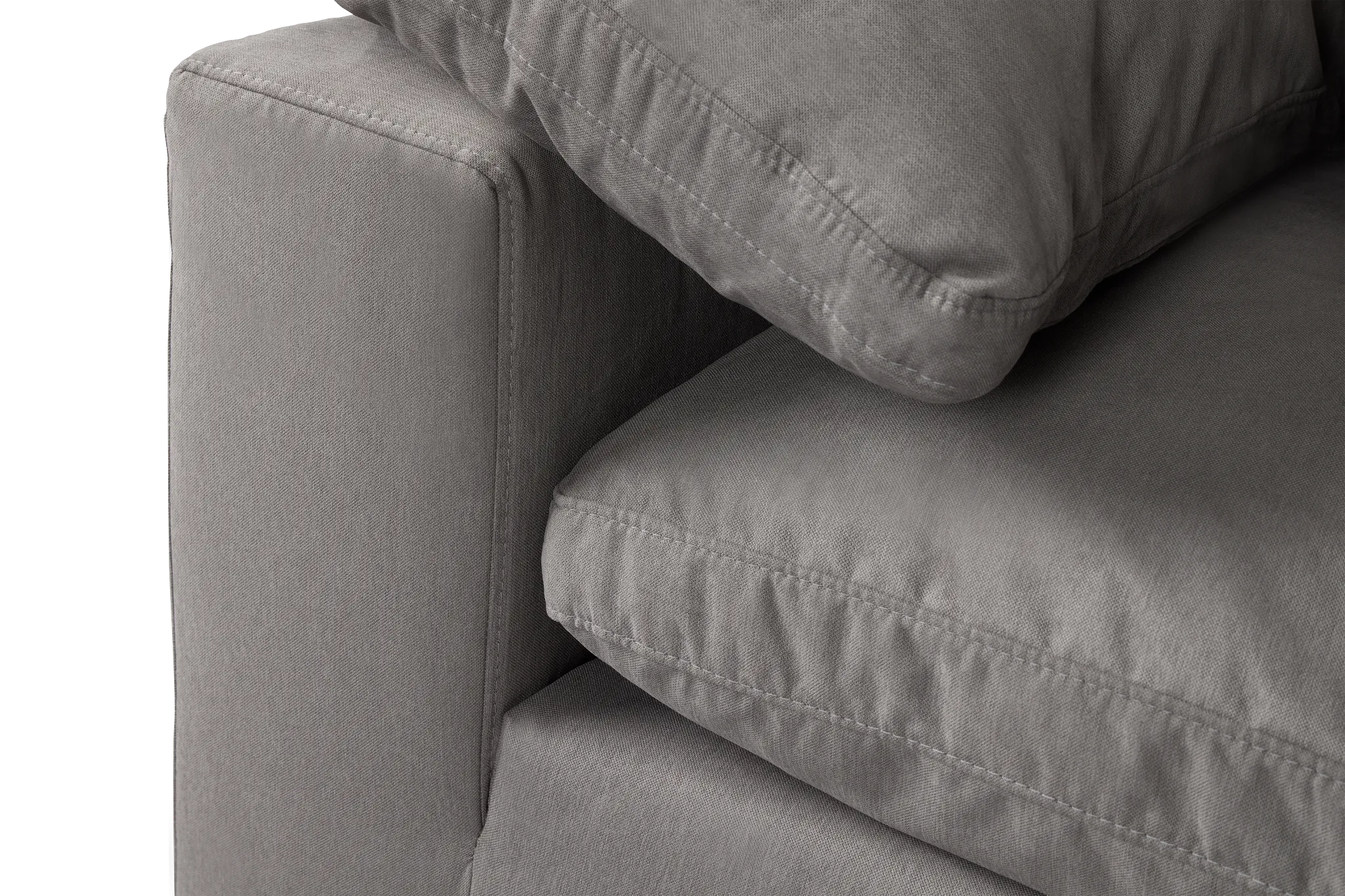 Nixon Light Gray Fabric 6-piece Modular Sectional