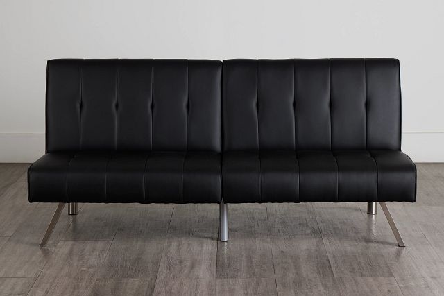 Clay Black Micro Sofa Futon