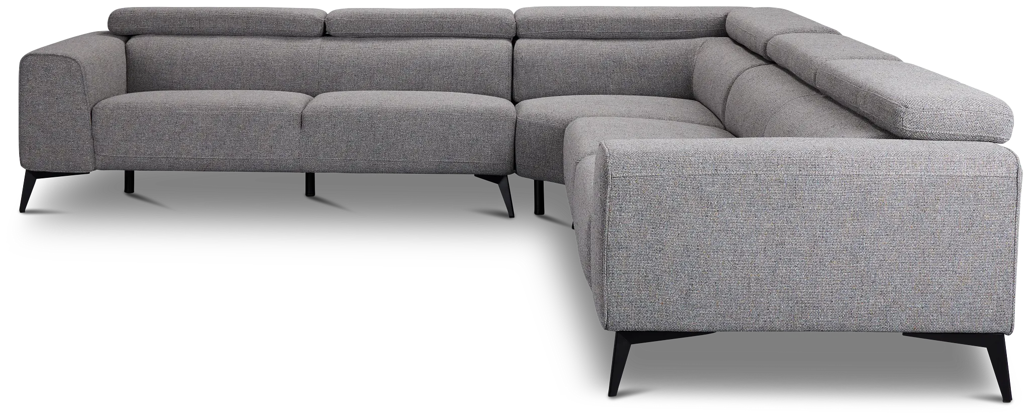 Alina Dark Gray Fabric Small Two-arm Sectional