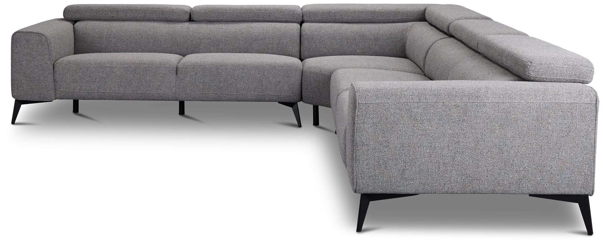 Alina Dark Gray Fabric Small Two-arm Sectional Alina Dark Gray Fabric Small Two-arm Sectional