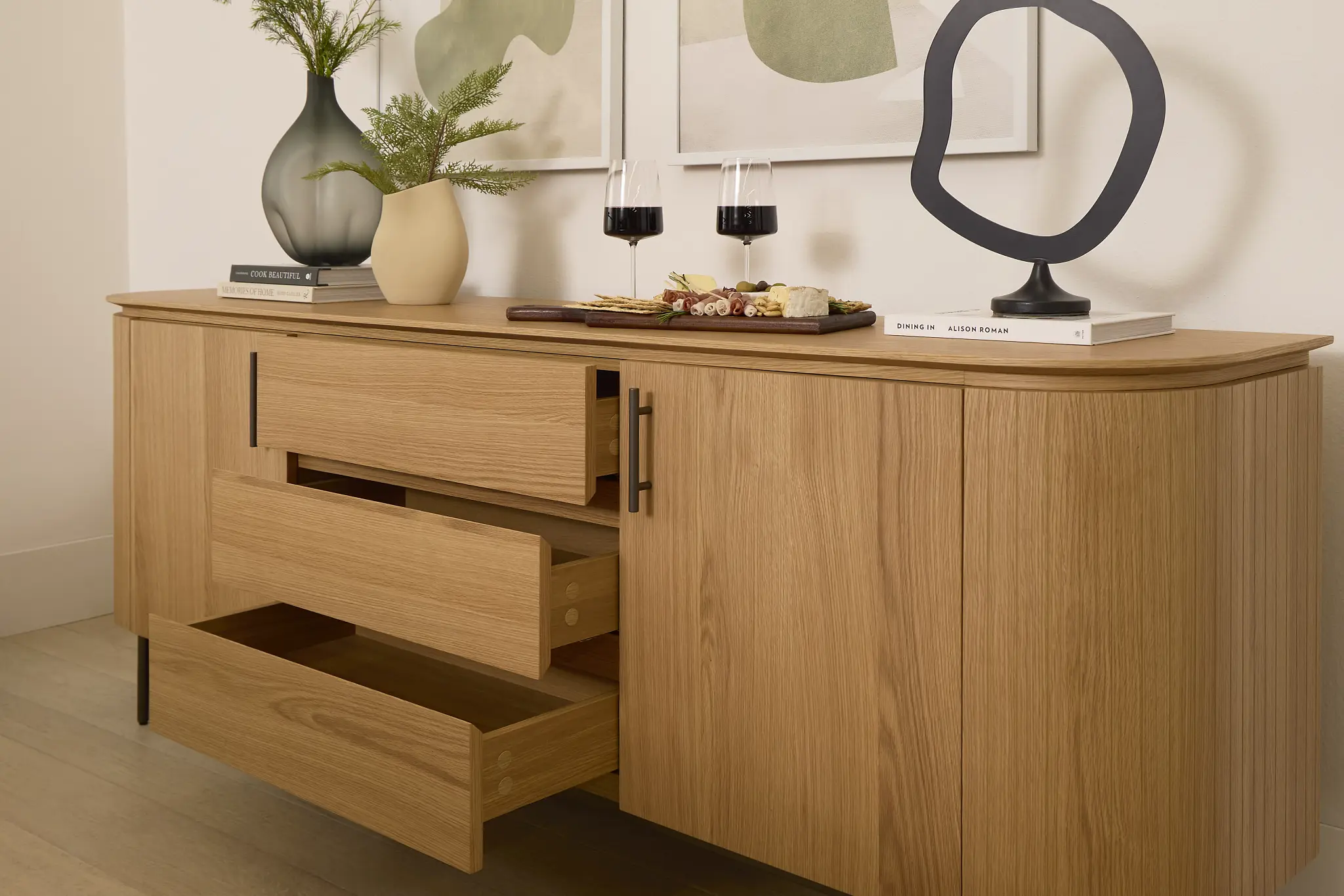 Nomad Light Tone Round Buffet Nomad Light Tone Round Buffet