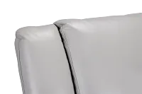 Peyton Light Gray Lthr/vinyl Medium Dual Power 2-arm Reclining Sectional