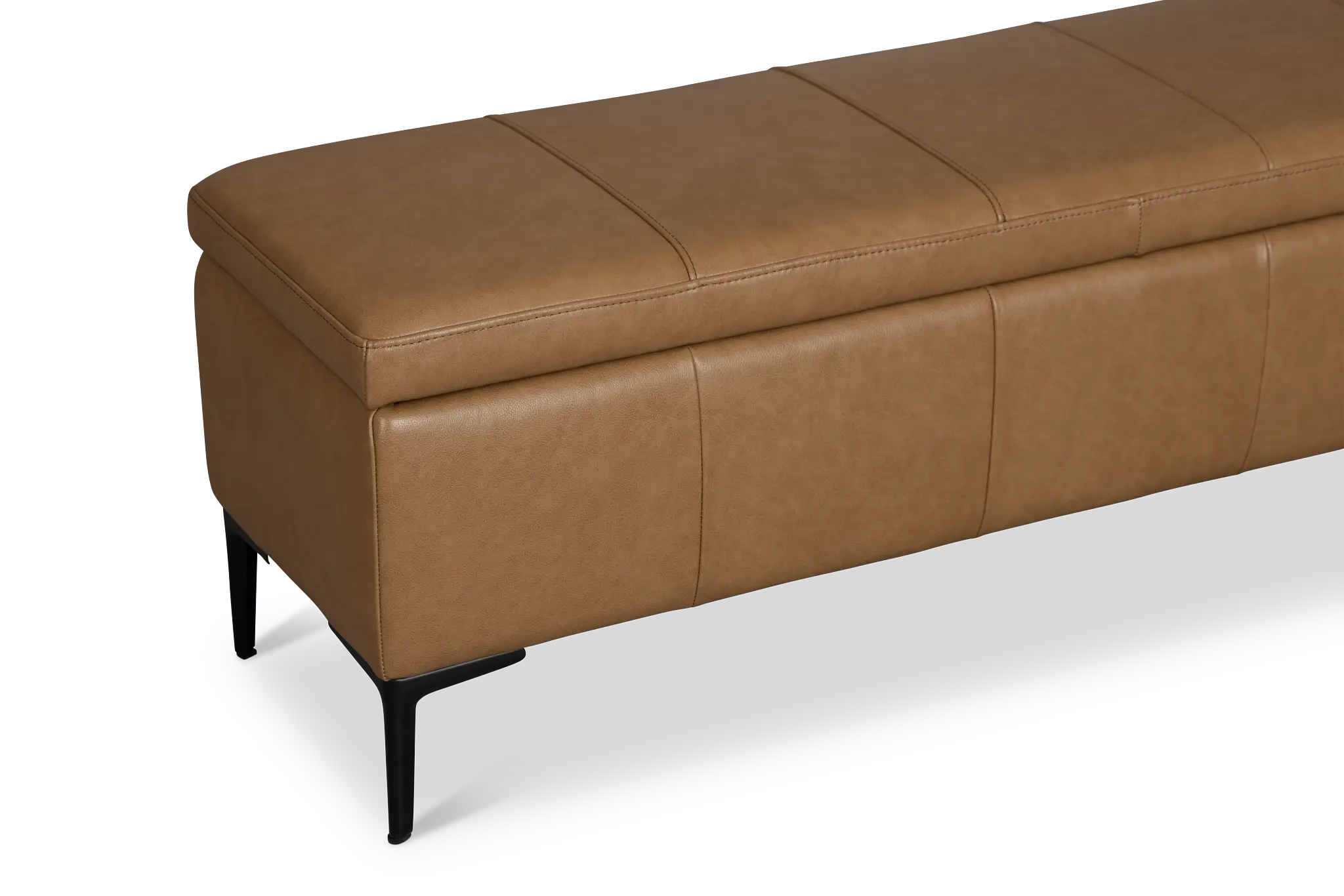 Highland Dark Brown Storage Upholstered Bench Highland Dark Brown Storage Upholstered Bench