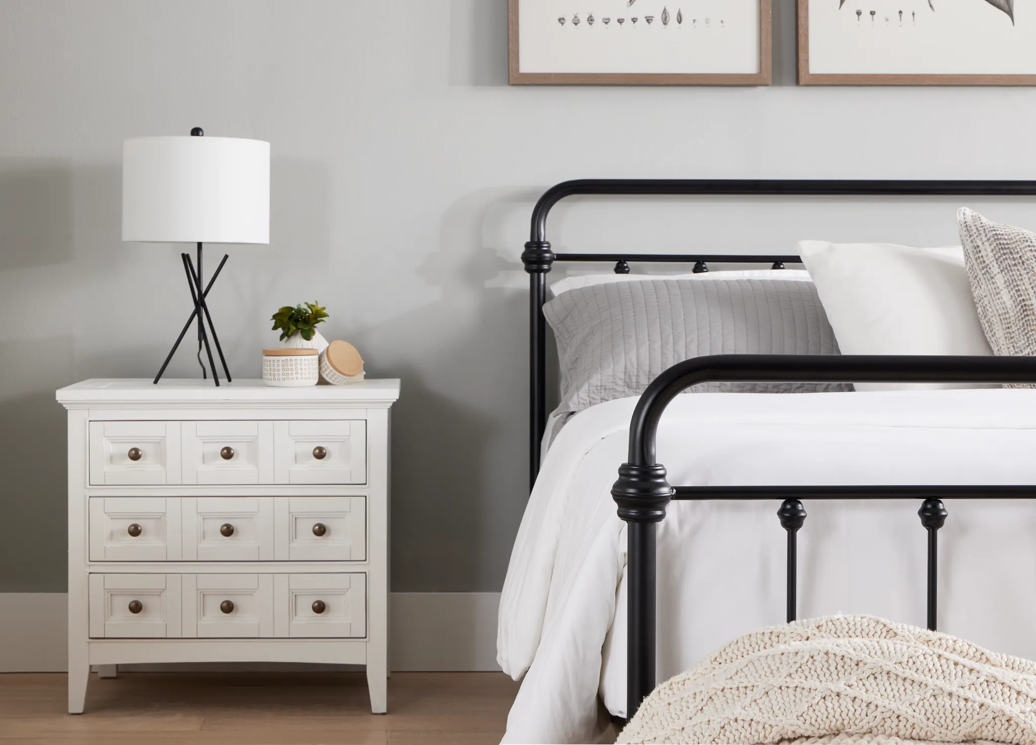 Heron Cove White Nightstand