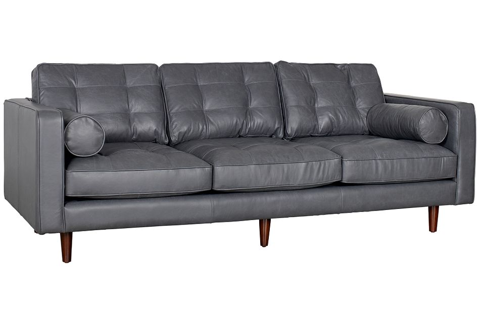 Encino Gray Leather Sofa Living Room Sofas City Furniture Encino Gray Leather Sofa Living Room, Jcpenney Leather Sofa