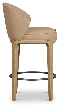 Libby Taupemicro 24" Upholstered Barstool