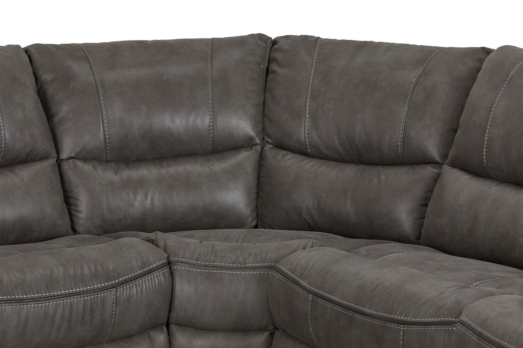 Dober Dark Gray Micro Small Two-arm Power Reclining Sectional