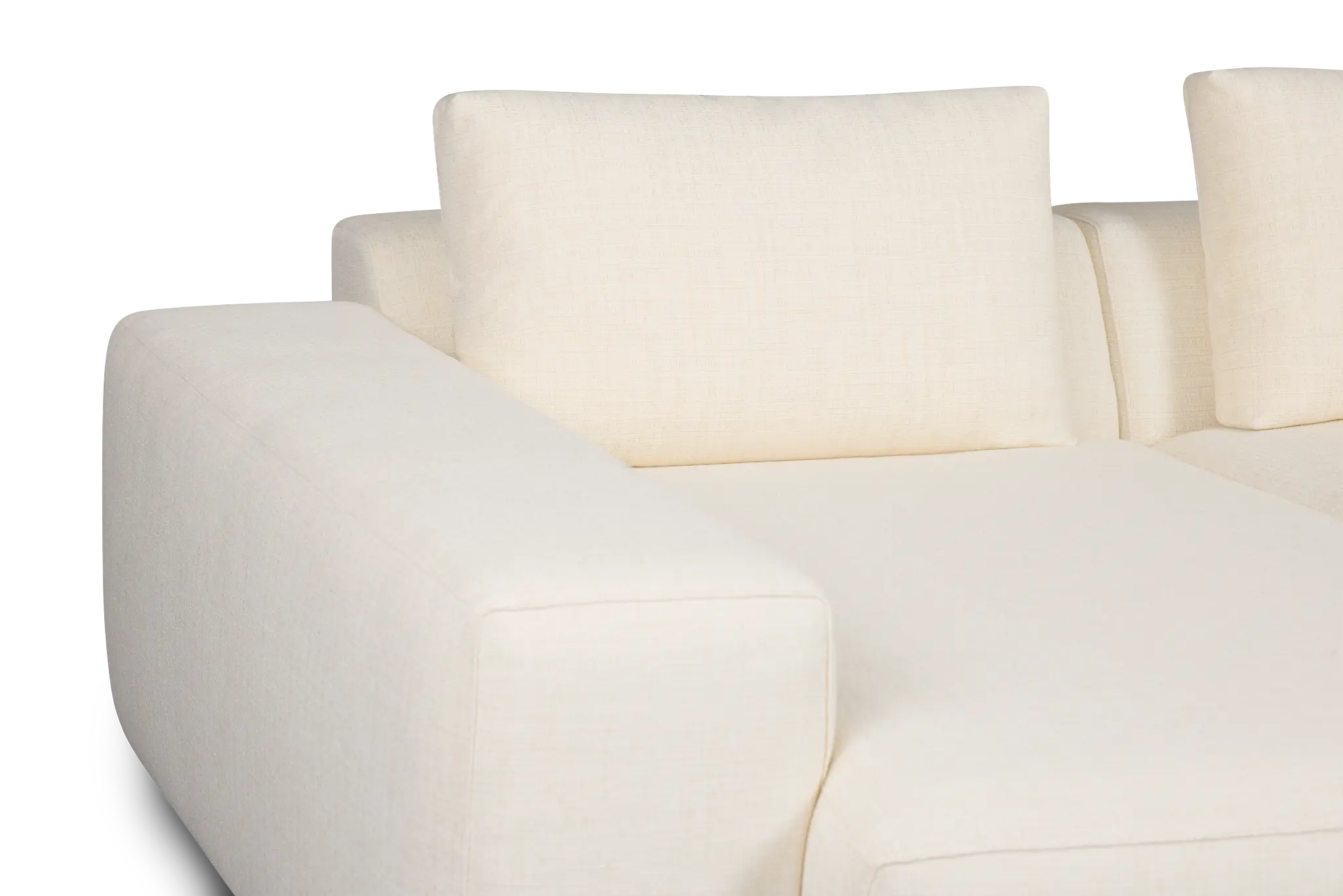 Cleo Light Beige Fabric Left Chaise Sectional Cleo Light Beige Fabric Left Chaise Sectional