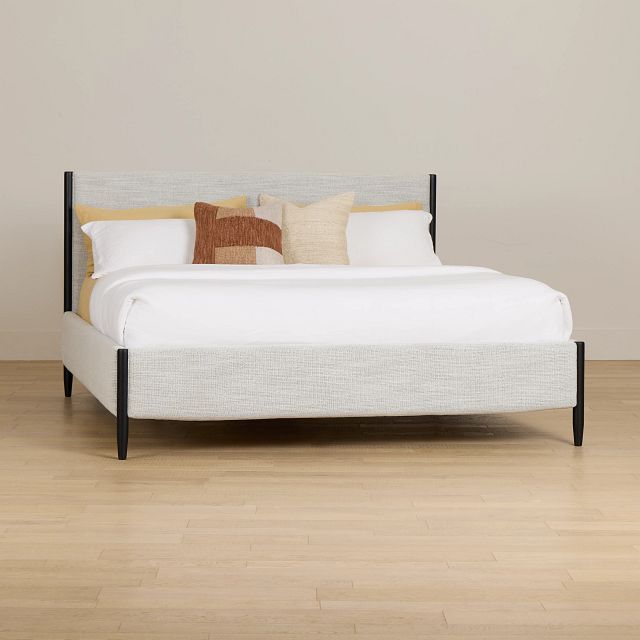 Stockton Black Uph Panel Bed