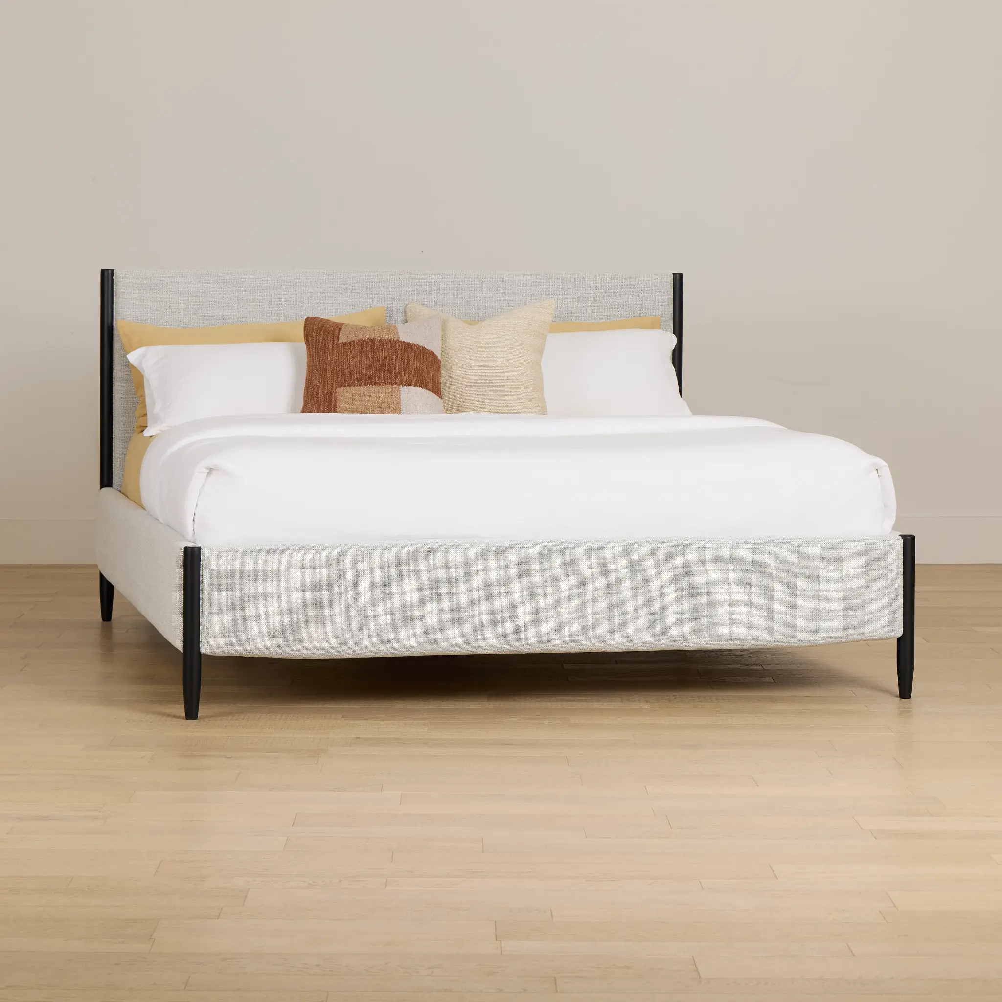 Stockton Black Uph Panel Bed Stockton Black Uph Panel Bed