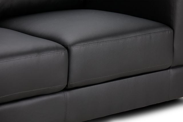 Gianna Black Micro Loveseat