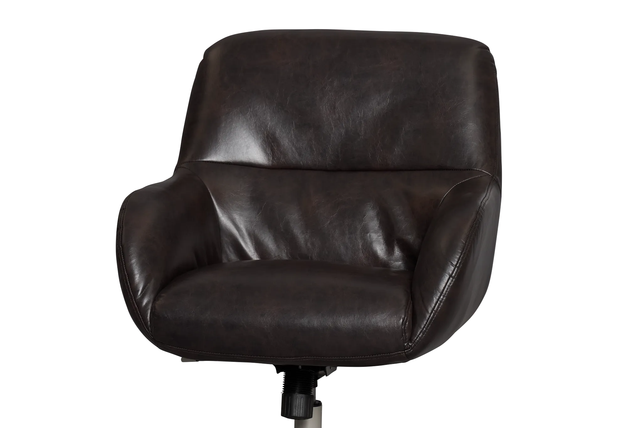 Ophelia Dark Brown Upholstered Desk Chair